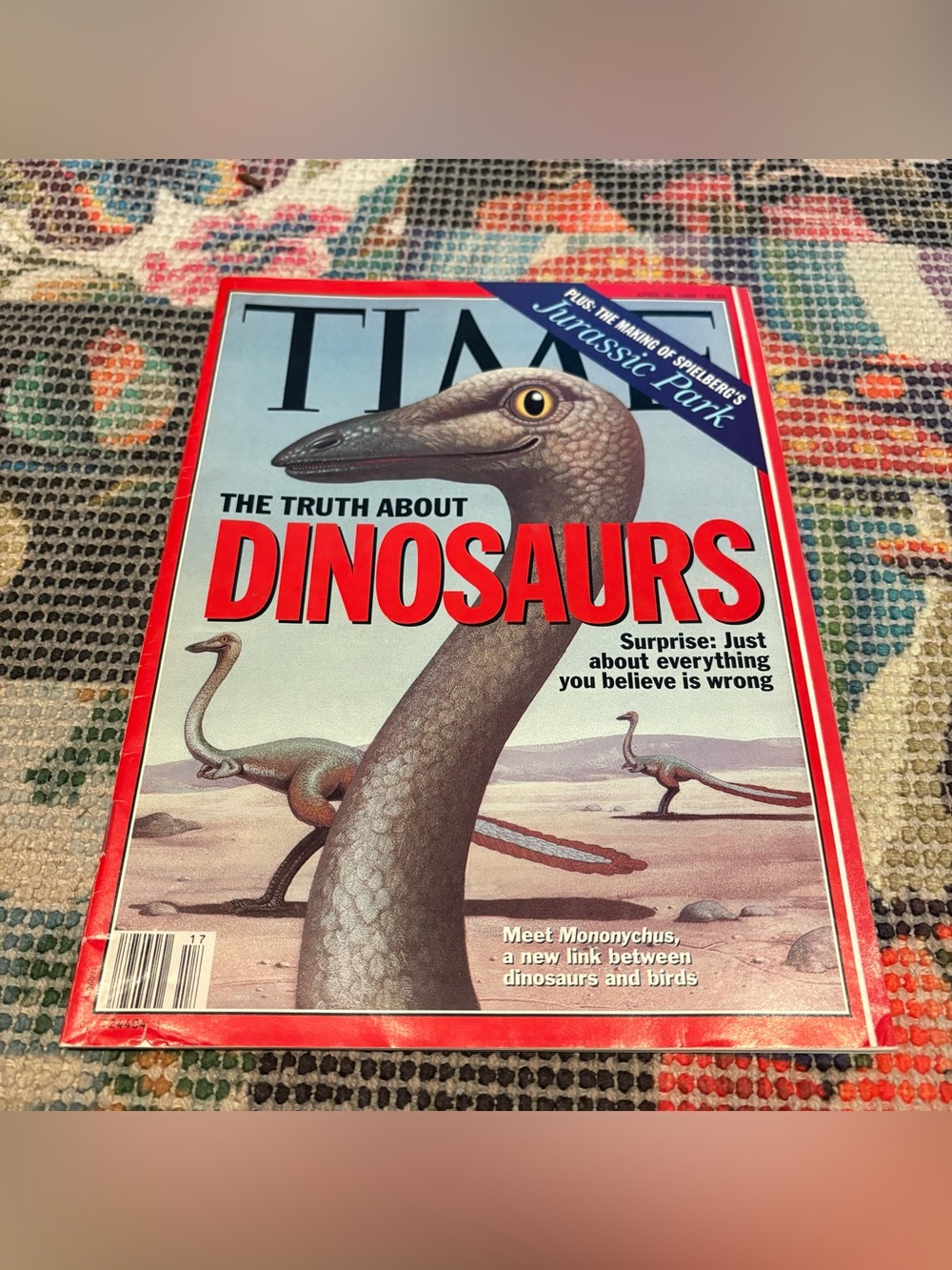 Vintage TIME Magazine April 26, 1993 The Truth about Dinosaurs RETRO Collectible